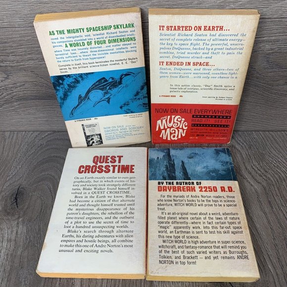 Andre Norton Edward E. Smith Sci-Fi Paperbacks Fantasy 1960’s -  Lot 4 - Picture 2 of 7